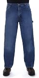 Genuine Wrangler Mens Relaxed Carpenter Jean, Light Stone