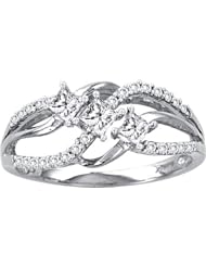0.50CTW DIAMOND 3 STONE LADIES FASHION RING