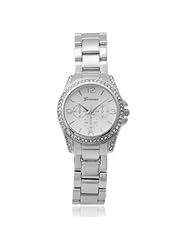 Brinley Co. Womens Rhinestone Accent Link Watch