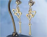 【MARE/マーレ】ハート&キー チタン ピアス