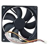 120mm Case Cooling Fan w/3-pin connector (Black)