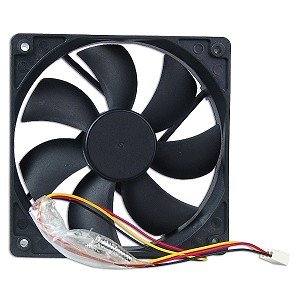 120mm Case Cooling Fan w/3-pin connector Black