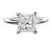 1.01 CT E VS2 PLATINUM PRINCESS DIAMOND RING