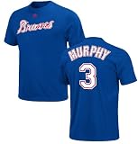 Dale Murphy Atlanta Braves MLB Braves Throwback 2 Sided Short Sleeve Tee Shirt By Majestic (M=40)