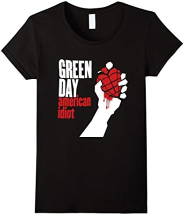 Women's Featured t shirt: Green day american idoit T-Shirt   Medium Black