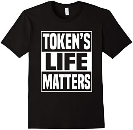 Men's Token's life matters t shirt 2XL Black