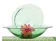Clear Spanish Large Recycled Glass Lip Bowl 19.5"D