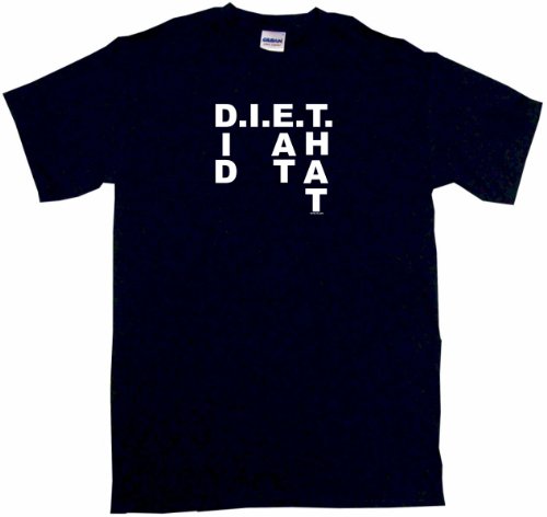 D.I.E.T. Diet, did I eat that Men’s Tee Shirt XL-Black