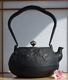 Crab design Tetsubin Japanese style Cast Iron black tea pot kettle 1.2L with antique finish  from Gifts Of The Orient