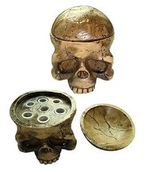1 x HARD RESIN MADE SKULL TATTOO INK CAP HOLDER