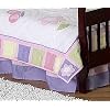 Pink and Purple Butterfly Bed Skirt for Crib and Toddler Bedding Sets by JoJo Designs