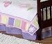 Pink and Purple Butterfly Bed Skirt for Crib and Toddler Bedding Sets by JoJo Designs
