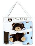 Trend Lab 3 Piece Bib, Burp and Buddy Gift Set, Max