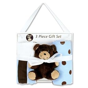 Trend Lab 3 Piece Bib, Burp and Buddy Gift Set, Max: Baby