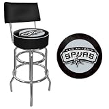 San Antonio Spurs NBA Padded Swivel Bar Stool with Back