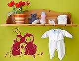 Best Quality Vinyl Wall Sticker Decals - Little Friends ( Size: 16in x 12in - Color: orange ) - No: 2149
