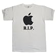 スティーブジョブズ 追悼 Tシャツ L R.I.P./ホワイト【オフィシャルグッズ】