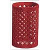 Metallwickler beflockt - 40 mm rot