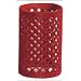 Metallwickler beflockt - 40 mm rot