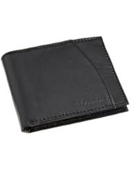 Apparel: Columbia Mens Leather Extra Capacity Slimfold Wallet, Black, One Size - Randa Accessories