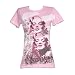Marilyn Monroe Blond Movie Star Pink Swirls Juniors Fitted Pink T-shirt