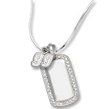 Driver #99 Carl Edwards Sterling Silver Mini Dog Tag