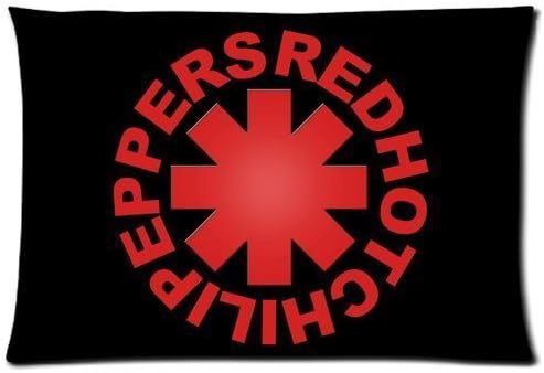Red Hot Chili Peppers Logo 20X30 Two Sides Custom Cotton &amp; Polyester Pillow Case Cover Cushion Cover Model: CHH-0047?Build-to-Order?