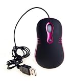 NEON Optical Mouse USB2.0 Dual-button with scrool-wheel Compact size Black/Pink