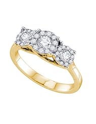 0.67CTW DIAMOND LADIES SOLI-STAR RING