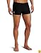 Speedo Men's Race Endurance+ Polyester Solid Square Leg Swimsuit, Black, 38