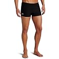 Speedo Men's Race Endurance+ Polyester Solid Square Leg Swimsuit