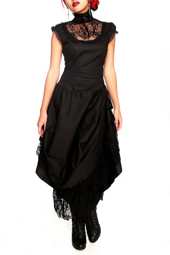 Lip Service Black Step In Time Long Dress