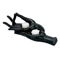 Lotus Hand Tealight Holder - Black