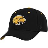 NCAA Zephyr Southern Miss Golden Eagles Black DHS Fitted Hat (6 7/8)
