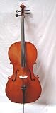Crystalcello MC200 Ebony Full Size 4/4 Cello with Well-Padded Bag + Bow + Accessories