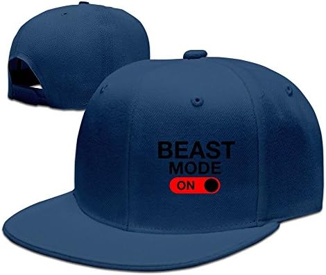 Beast Mode On Funny Gym Snapback Cap Flat Bill Baseball Hats