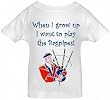 WHEN I GROW UP I WANT TO PLAY THE BAGPIPES - BigBoyMusic Toddler Designs - White Toddler T-shirt