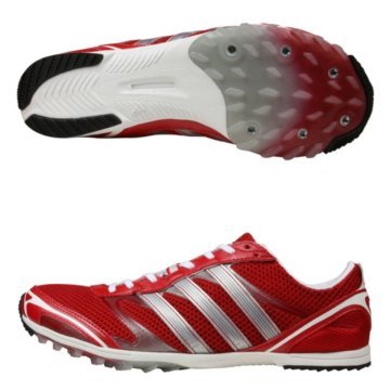 adidas Men's adiZero Belligerence Running Shoe,Red/Silver/White,10 