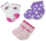 Robeez Baby-Girls Newborn 3 Pack Pretty Bird, Multi, 0-6 Months