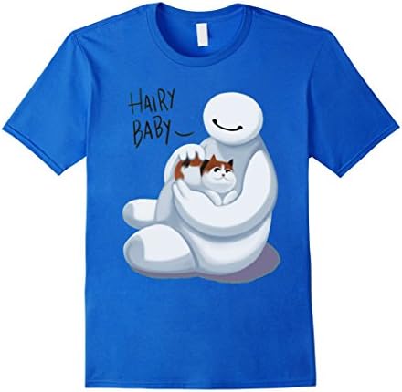 Men's BAYMAX - HAIRY BABY V1 T-SHIRT Medium Royal Blue