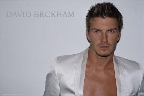 1art1 40063 David Beckham - Weisses Jackett Poster 91 x 61 cm