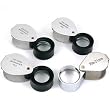 10X 30X Loupes Jewelers Folding Eye Magnifying Tool 4Pc