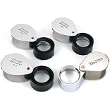 10X 30X Loupes Jewelers Folding Eye Magnifying Tool 4Pc
