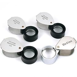 10X 30X Loupes Jewelers Folding Eye Magnifying Tool 4Pc