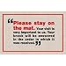 Please Stay On Mat Doormat