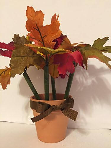 Fall Flower Terra Cotta Pen Pot