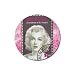Rubber Round Coaster 4 Pack of Marilyn Monroe Bequia Stamp - Grenadines of St. Vincent (Andy Warhol)