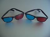 Professionelle 3D Brille rot/cyan (sog. Anaglyphenbrille) Captain Style DOPPELPACK