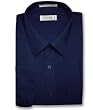 Men's NAVY BLUE Dress Shirt w/ Convertible Cuffs