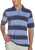 IZOD Men's Short Sleeve Oxford Pique Striped Polo